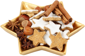 an assortments of holiday sweets